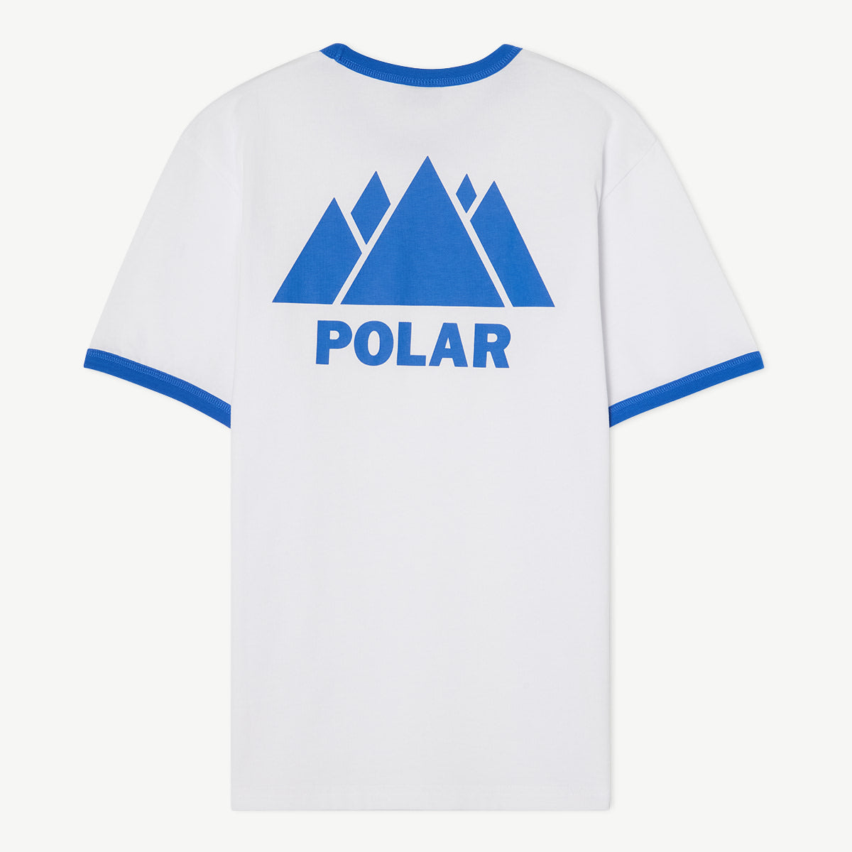 Polar Music Ringer T-shirt (White / Blue)