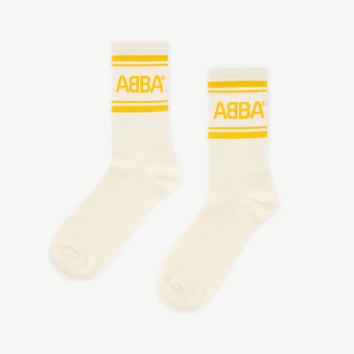 ABBA Socks (Yellow/Off-white)
