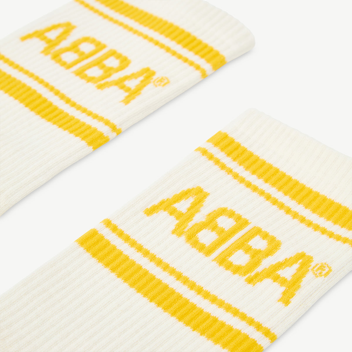 ABBA Socks (Yellow/Off-white)