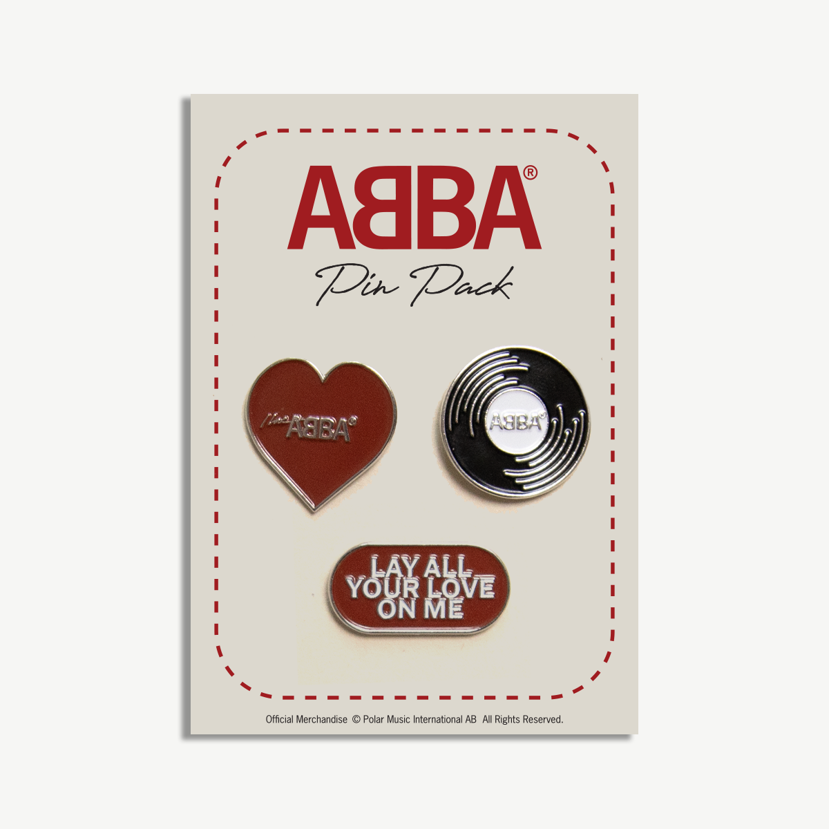 "I Love ABBA" Pin Pack