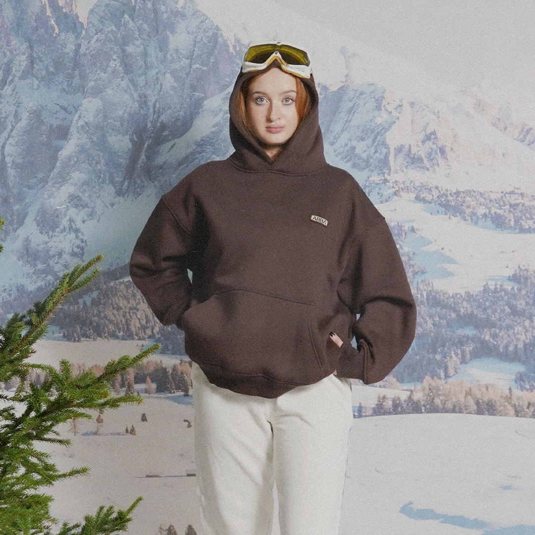 ABBA Patch Hoodie (Brown)