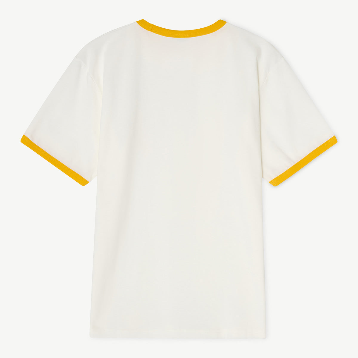‘SOS’ Ringer T-shirt (Off-White/Yellow)
